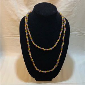 26” Clay Bead Necklace